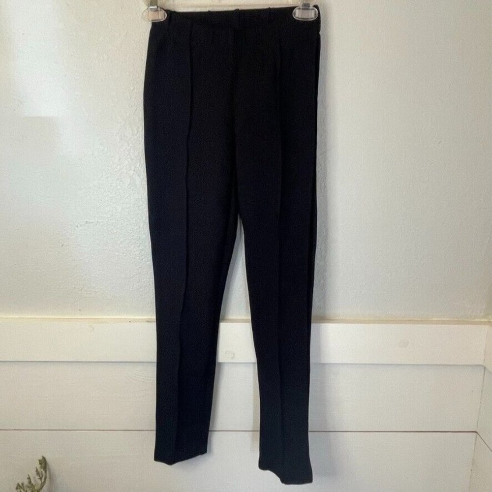 Lilly Pulitzer Travel Pants Women's XS Pleated Black Elastic Waist Stretch